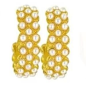 Pearl Hoop Earrings